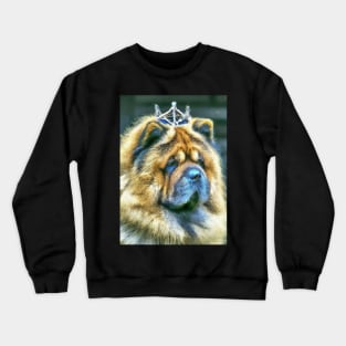 Chow Chow with Crown Crewneck Sweatshirt